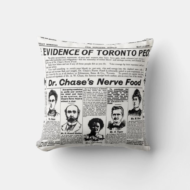 Toronto mensen  krant kussen (Voorkant)