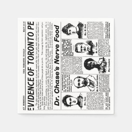 Toronto mensen  krant servet (Voorkant)