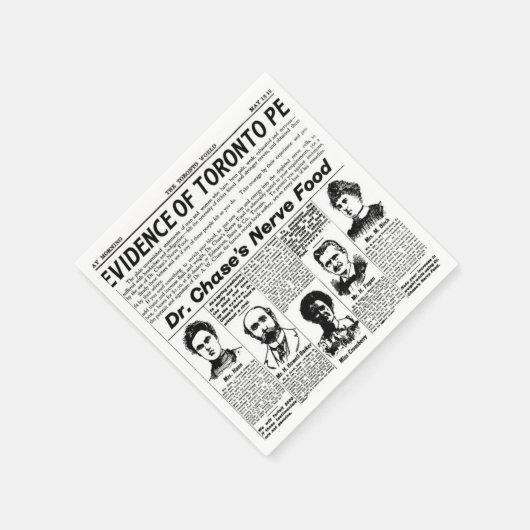 Toronto mensen  krant servet (Hoek)