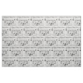 Toronto mensen krantentextiel stof (Fat Quarter)