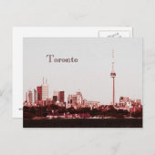 Toronto met briefkaart van de skyline van de GN-to (Voorkant / Achterkant)