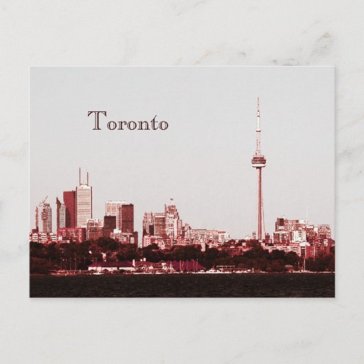 Toronto met briefkaart van de skyline van de GN-to (Voorkant)