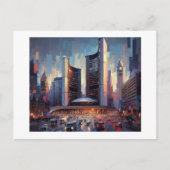 Toronto met het stadhuis, briefkaart (Voorkant)