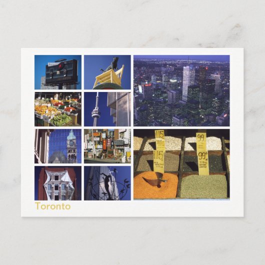 Toronto met meerdere afbeeldingen briefkaart (Voorkant)
