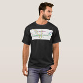 Toronto-metrokaart Canada T-shirt (Voorkant volledig)
