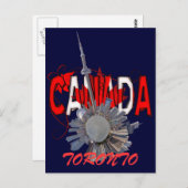 toronto mini - planeet briefkaart (Voorkant / Achterkant)