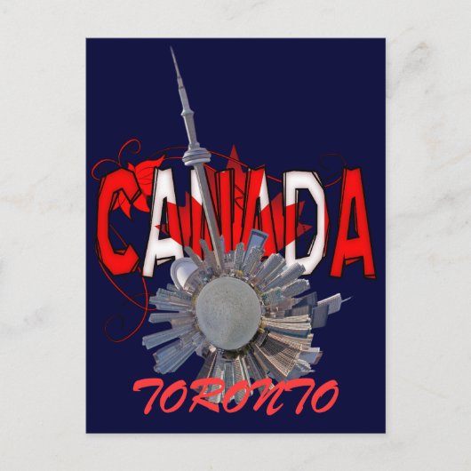 toronto mini - planeet briefkaart (Voorkant)