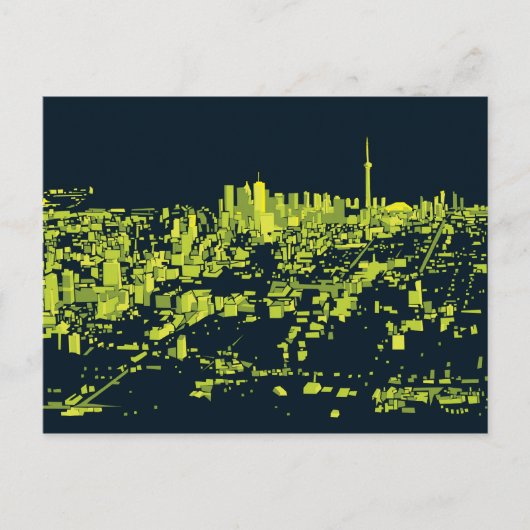 Toronto Night Briefkaart (Voorkant)