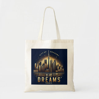 Toronto Night Glow - Exclusieve Skyline Tote Bag