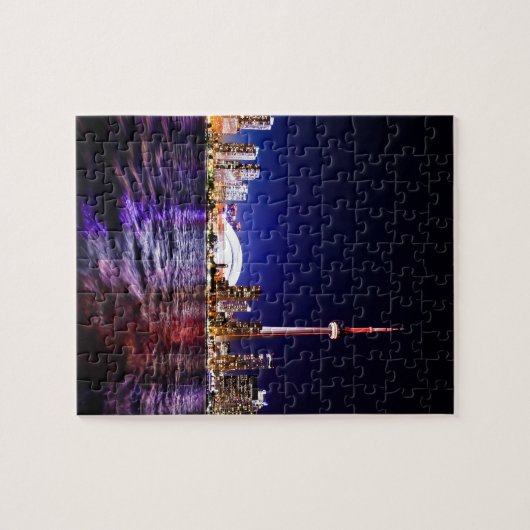 Toronto Night Skyline Legpuzzel (Horizontaal)