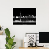 Toronto Ontario Canada Black Skyline Foto 188 Poster (Thuiskantoor)