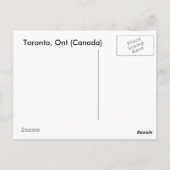 Toronto, Ontario (Canada) Briefkaart (Achterkant)