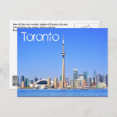 Toronto, Ontario, Canada Briefkaart (Voorkant / Achterkant)