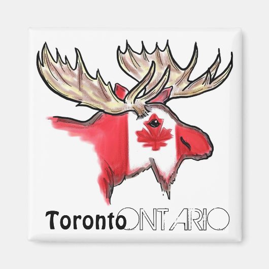 Toronto Ontario Canada lokale vlag magneet (Voorkant)