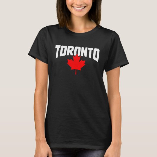Toronto Ontario Canada Maple Leaf Canadian Pride E T-shirt (Voorkant)