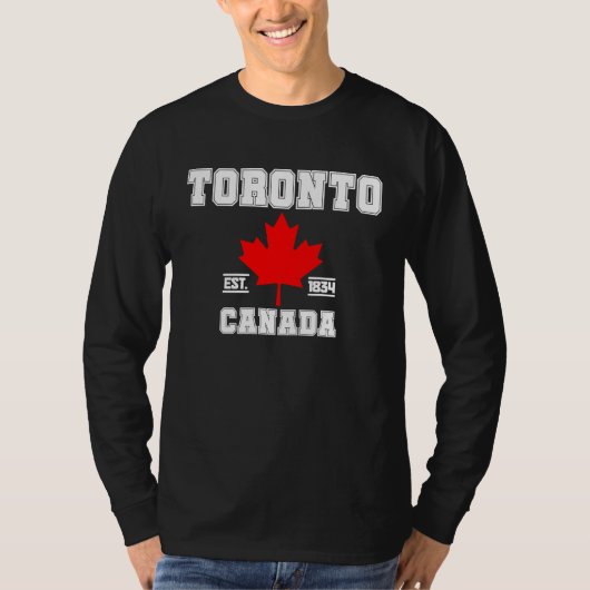 Toronto Ontario Canada Maple Leaf Canadian Pride E T-shirt (Voorkant)