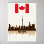 TORONTO ONTARIO CANADA SKYLINE POSTER (Voorkant)
