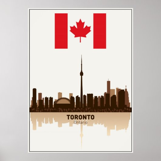 TORONTO ONTARIO CANADA SKYLINE POSTER (Voorkant)