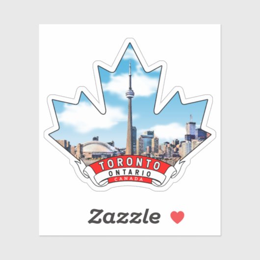 Toronto, Ontario Canada Sticker (Vel)