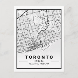 Toronto Ontario Canada Travel City Map Briefkaart