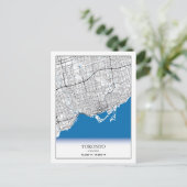 Toronto Ontario Canada Travel City Map Briefkaart (Staand voorkant)