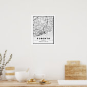 Toronto Ontario Canada Travel City Map Poster (Keuken)