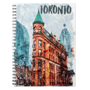 Toronto Ontario Canada Travel Waterverf Notitieboek