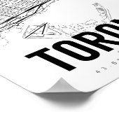 Toronto Ontario Minimalist Map Art Poster (Hoek)