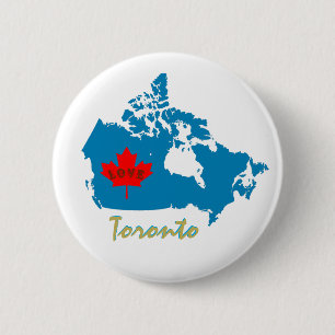 Toronto Ontario past de knoop van Canada aan Ronde Button 5,7 Cm