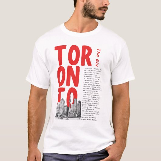 Toronto Ontario Silhouet  T-shirt (Voorkant)