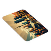 Toronto Ontario Vintage Sunset Cityscape Foto Magneet (Rechterzijde)