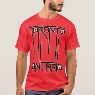 Toronto Ontario Vlag Canada T-shirt