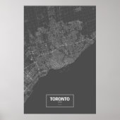 Toronto, Ontario (zwart wit) Poster (Voorkant)