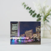 Toronto Pan Am Sign & Maple Leaf door RoseWriters Briefkaart (Staand voorkant)