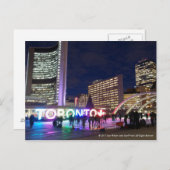 Toronto Pan Am Sign & Maple Leaf door RoseWriters Briefkaart (Voorkant / Achterkant)