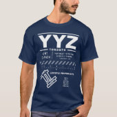 Toronto Pearson Int'l Airport YYZ T-shirt (Voorkant)