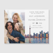 Toronto Photo Wedding Save The Date Magnetische Uitnodiging (Voorkant)