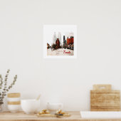 Toronto plat IJzeren gebouw aan de voorkant Poster (Keuken)