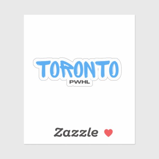 Toronto PWHL Hockey voor vrouwen Sticker (Vel)