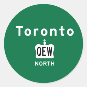 Toronto QEW Ronde Sticker