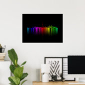 Toronto Rainbow Blur Repost Poster (Thuiskantoor)