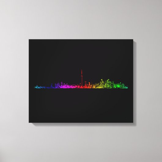 Toronto Rainbow Canvas Afdruk (Voorkant)