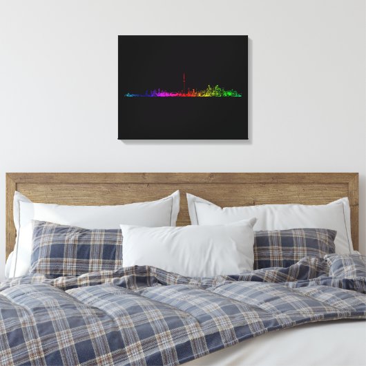 Toronto Rainbow Canvas Afdruk (Insitu (Slaapkamer))