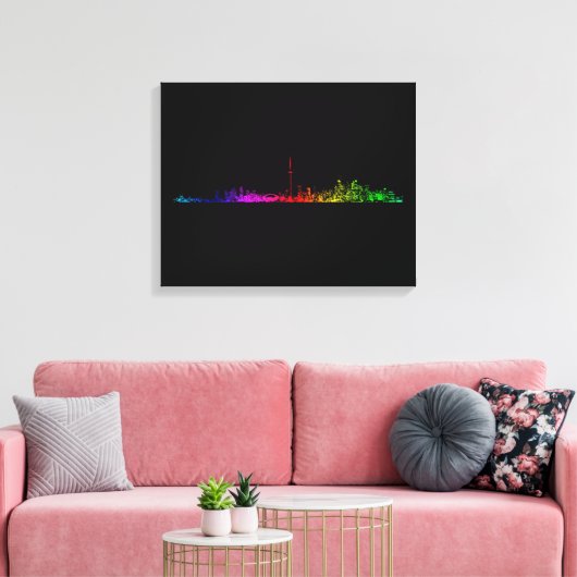 Toronto Rainbow Canvas Afdruk (Insitu (Woonkamer))