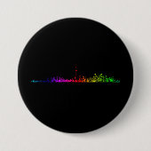 Toronto Rainbow Ronde Button 7,6 Cm (Voorkant)