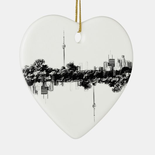 Toronto Reflection Keramisch Ornament (Rechts)
