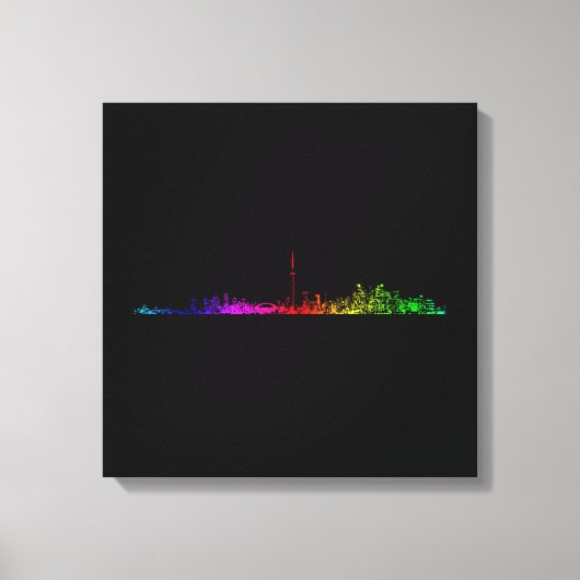Toronto Regenboog Canvas Afdruk (Voorkant)