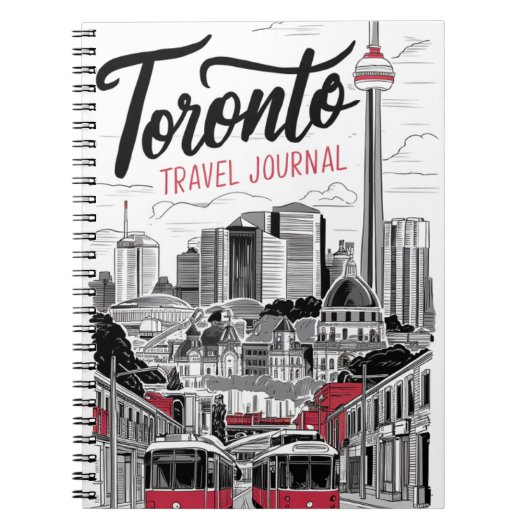 Toronto Reisjournaal Notitieboek (Voorkant)