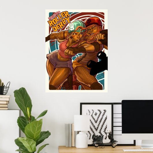 Toronto Roller Derby Poster (Thuiskantoor)