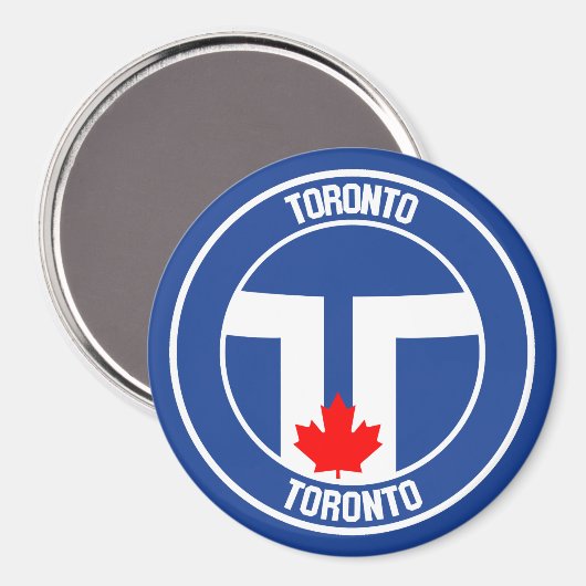 Toronto Round Emblem Magneet (Voorkant / Achterkant)